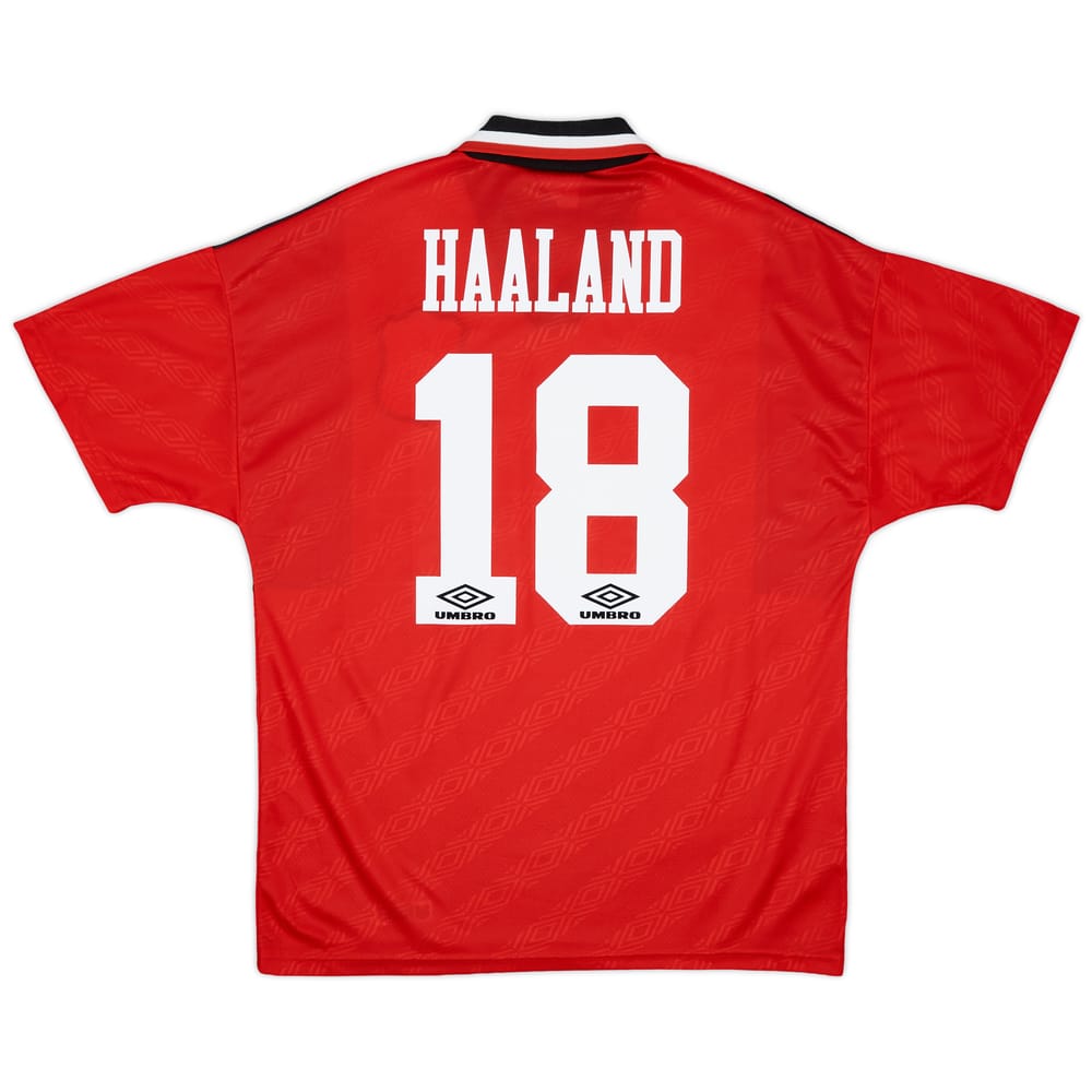 1994-96 Nottingham Forest Home Shirt Haaland #18 - 8/10 - (L)