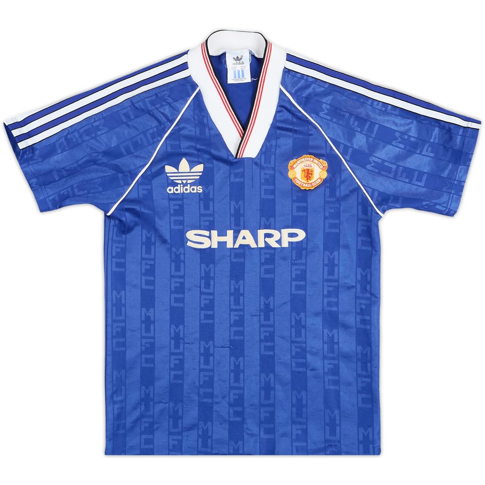 Camiseta de la tercera equipación del Manchester United 1988-90 - 5/10 - (Niños L)