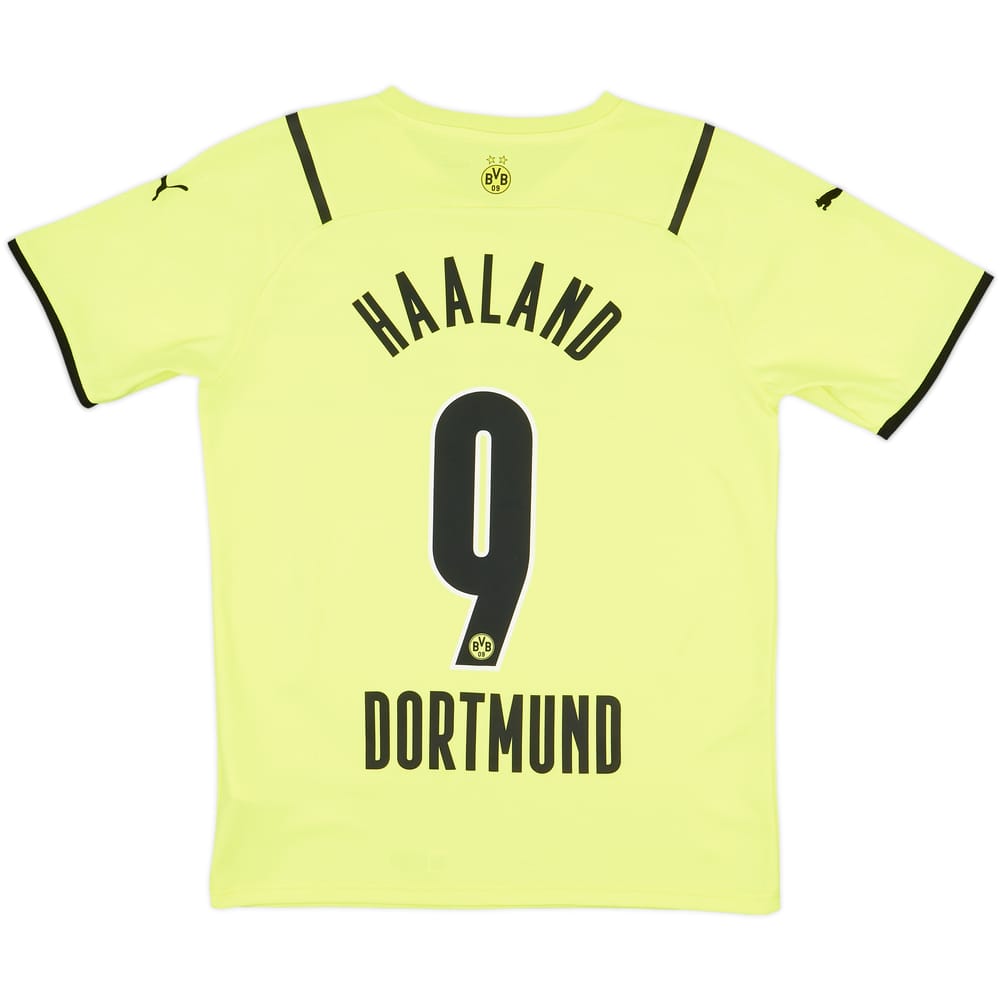 2021-22 Borussia Dortmund European Home Shirt Haaland #9 - 8/10 - (M)
