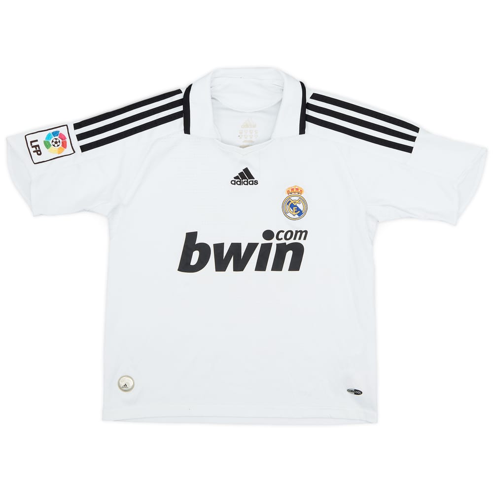 2008-09 Real Madrid Home Shirt - 6/10 - (M.Boys)