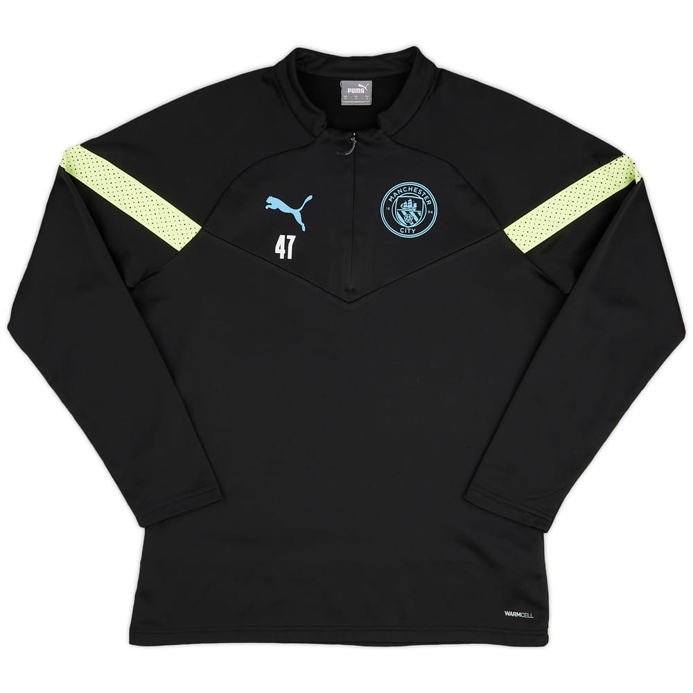 2022-23 Manchester City Player Issue 1/4 Zip Fleece Training Top #47 (Foden) - 7/10 - (M)