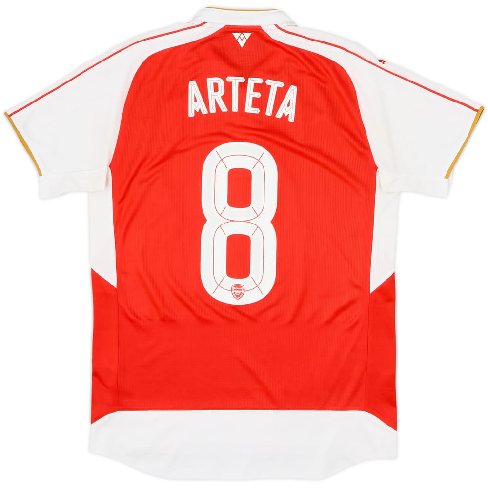 2015-16 Arsenal Home Shirt Arteta #8 - 9/10 - (M)
