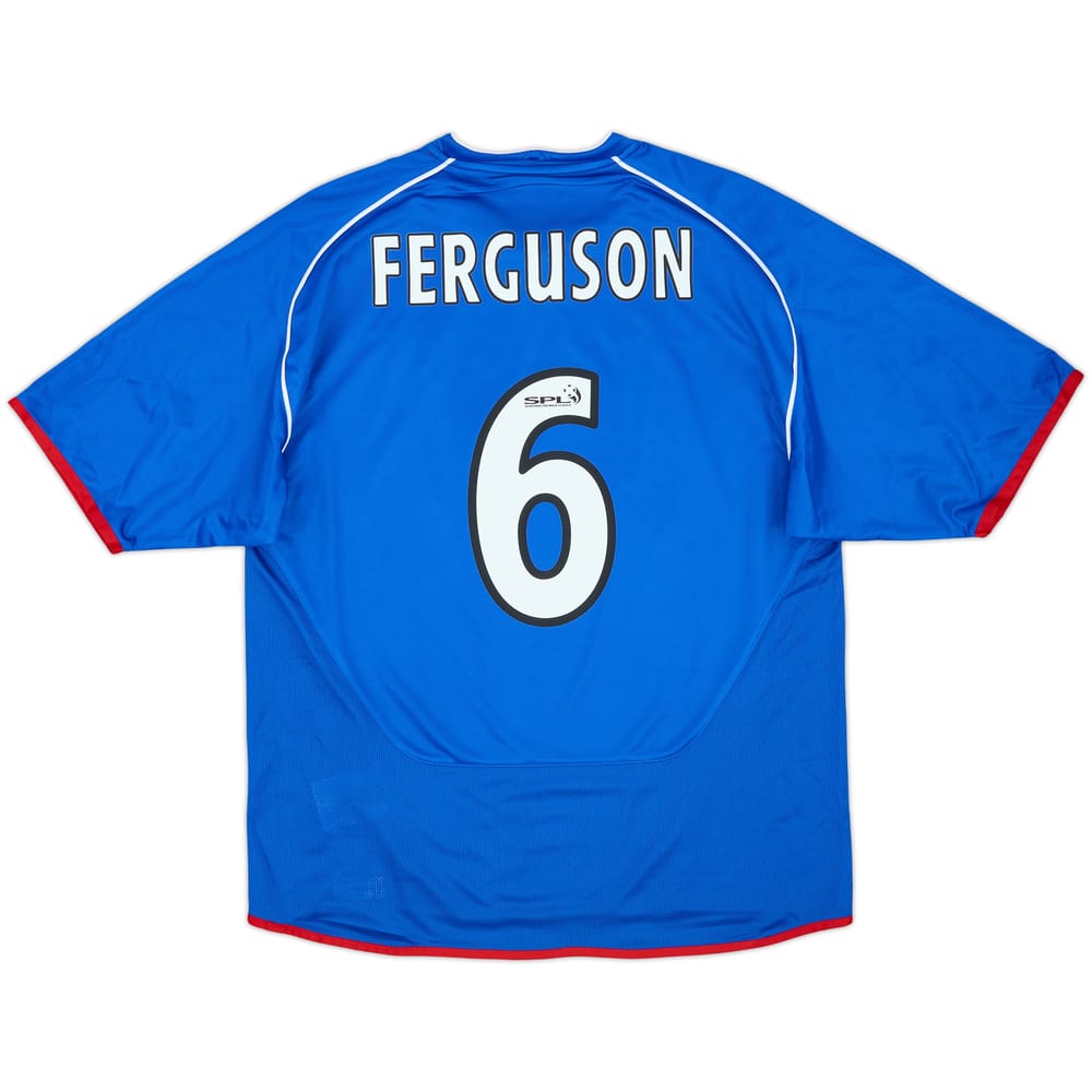 2005-06 Rangers Home Shirt Ferguson #6 - 8/10 - (L)