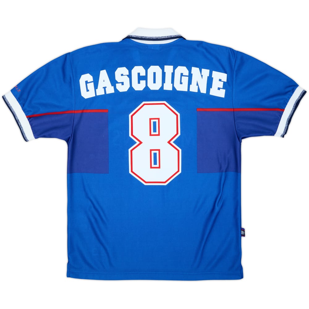1997-99 Rangers Home Shirt Gascoigne #8 - 6/10 - (S)
