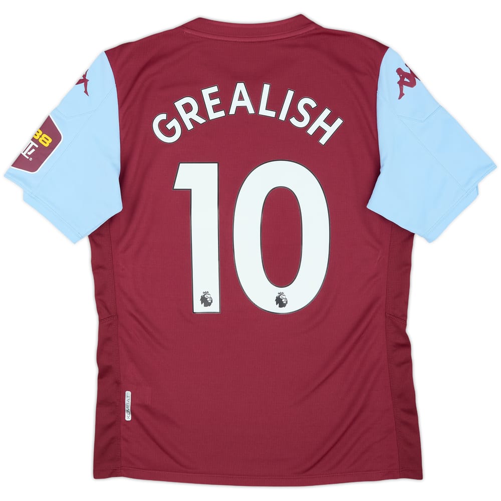 2019-20 Aston Villa Home Shirt Grealish #10 - 8/10 - (M)