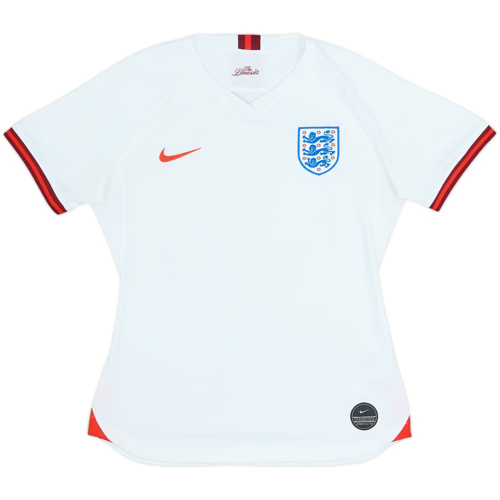 2019 England Lionesses Home Shirt - 6/10 - (Women's M)