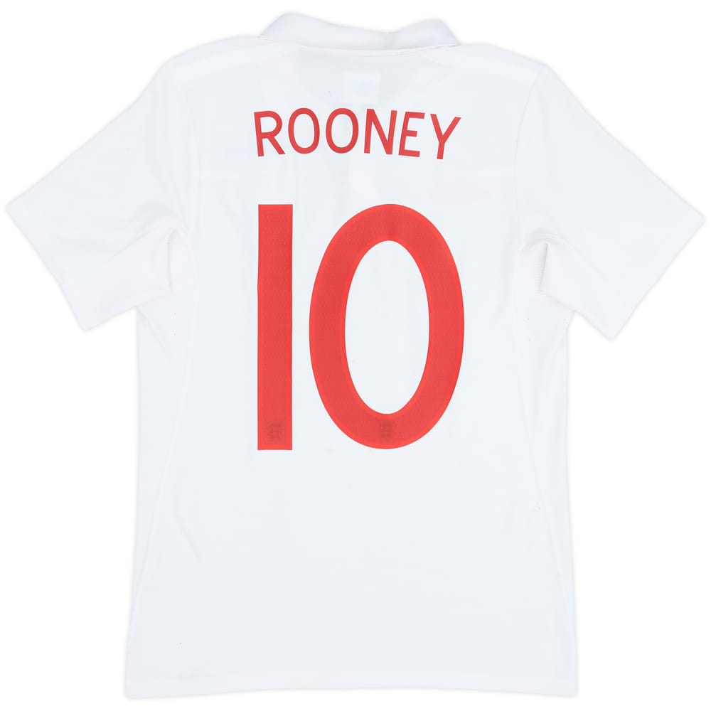 2009-10 England Home Shirt Rooney #10 - 8/10 - (XS)