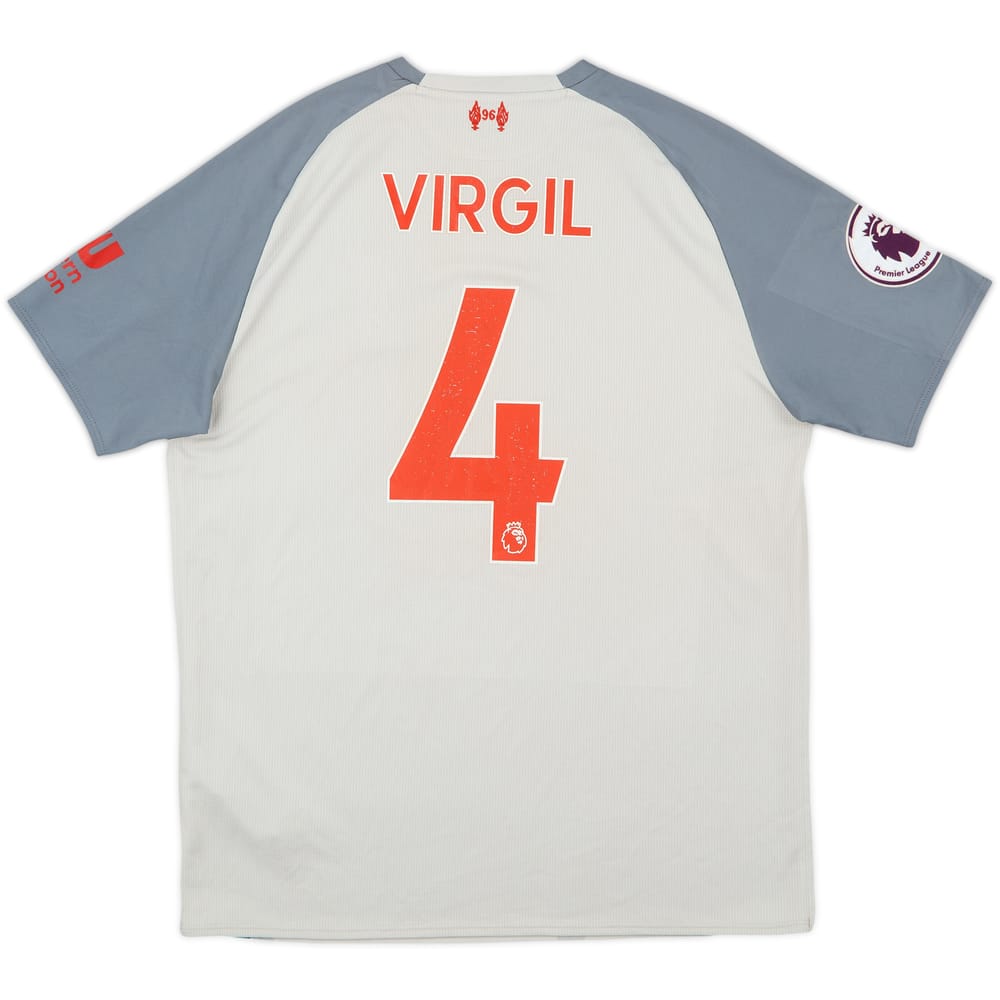 2018-19 Liverpool Third Shirt Virgil #4 - 5/10 - (M)