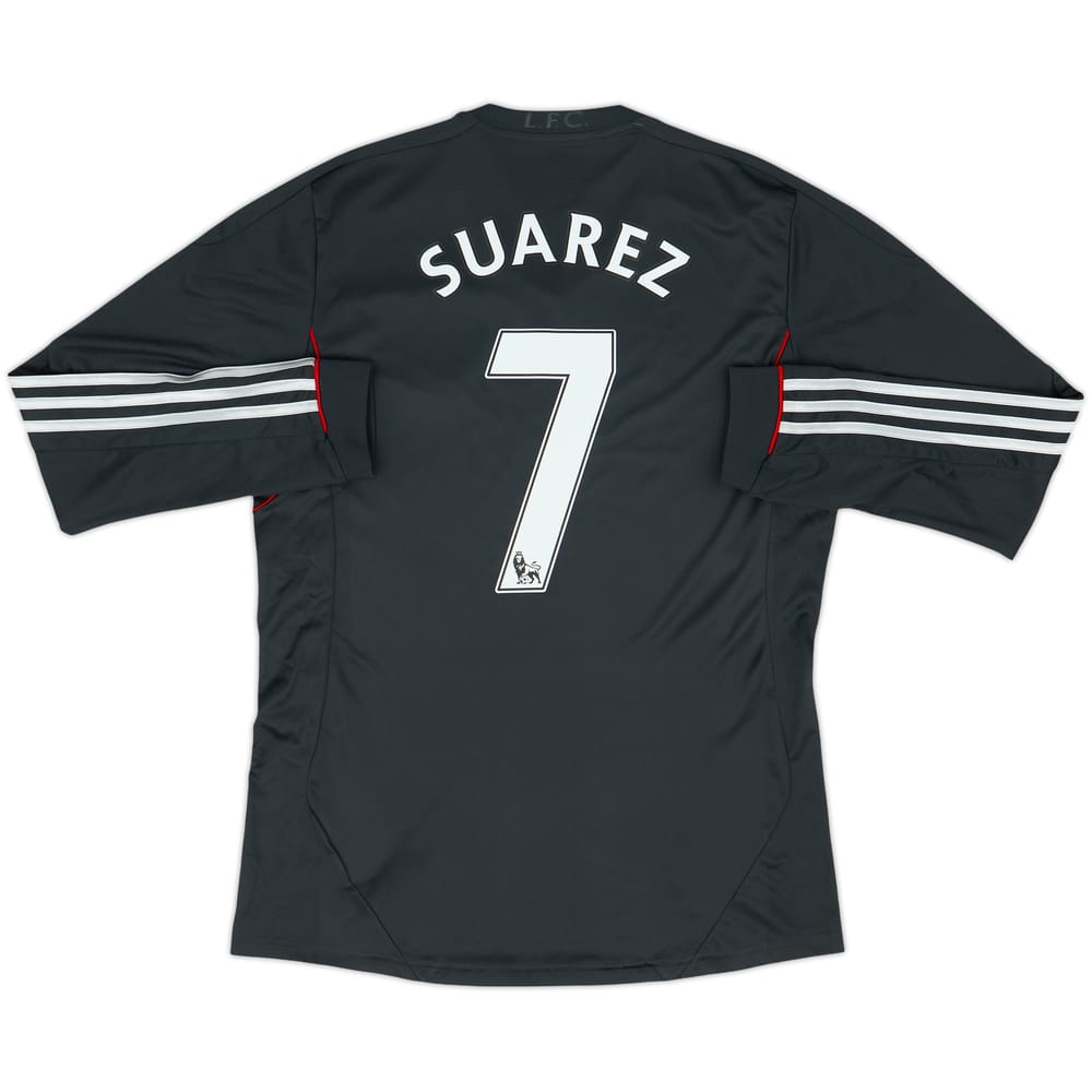 2011-12 Liverpool Away L/S Shirt Suarez #7 - 9/10 - (M)