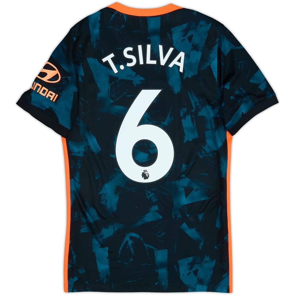 Camiseta de la tercera equipación del Chelsea 2021-22 T.Silva #6 - 9/10 - (XS)