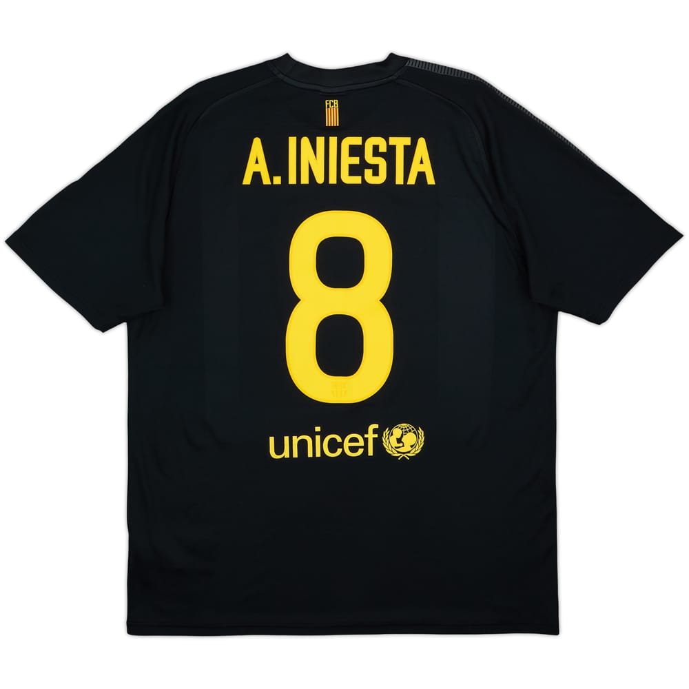 Camiseta básica de visitante del Barcelona 2011-12 A.Iniesta #8 - 8/10 - (L)
