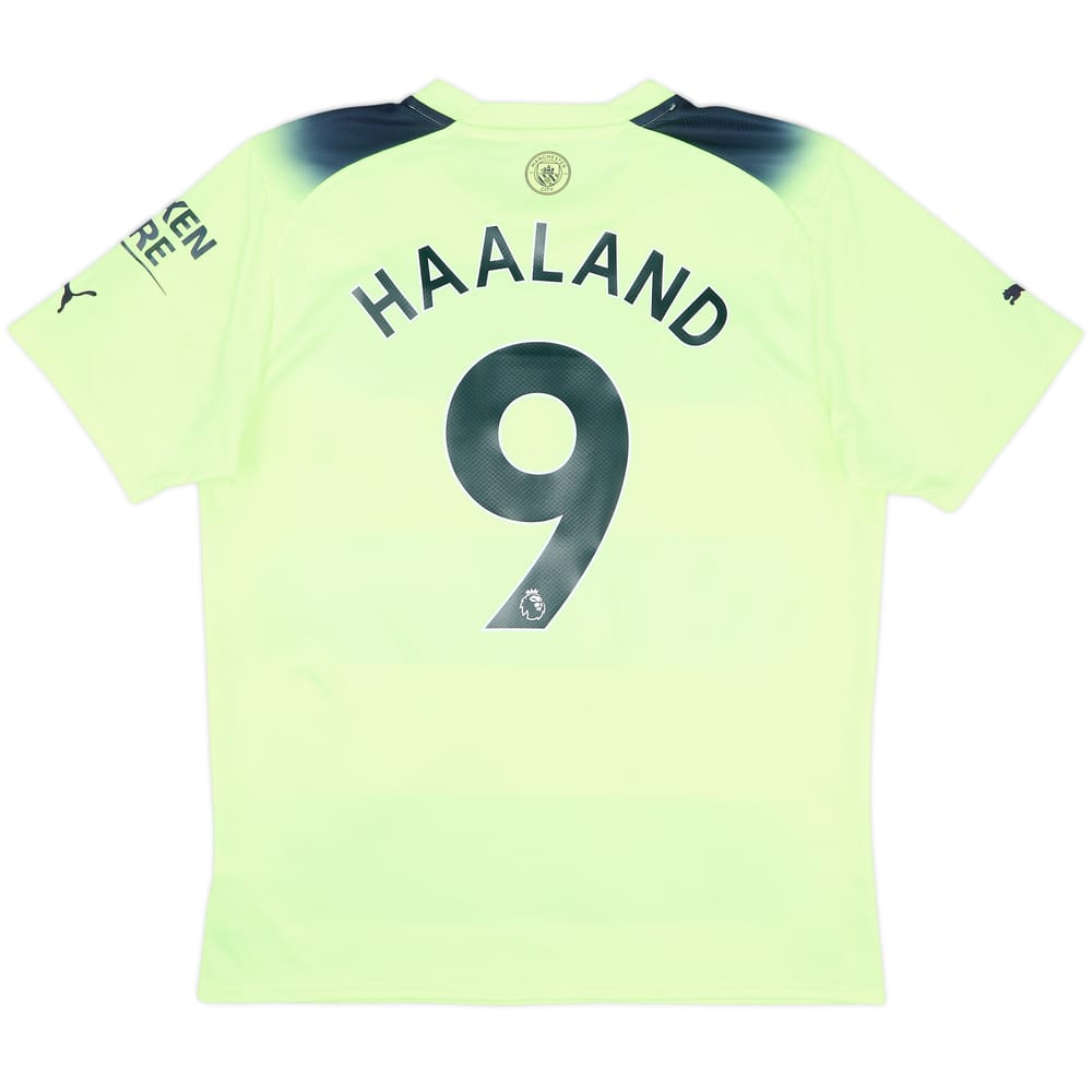 2022-23 Manchester City Third Shirt Haaland #9 - 7/10 - (L)