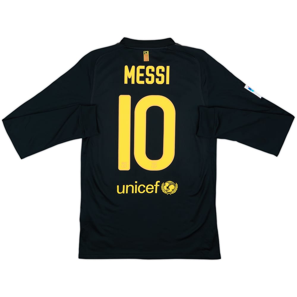 2011-12 Barcelona Away L/S Shirt Messi #10 - 8/10 - (S)