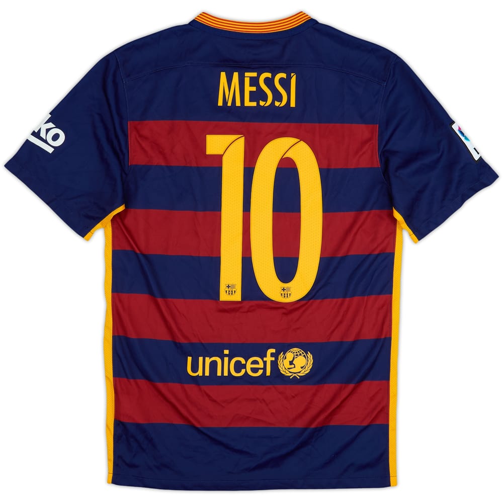 2015-16 Barcelona Home Shirt Messi #10 - 6/10 - (S)