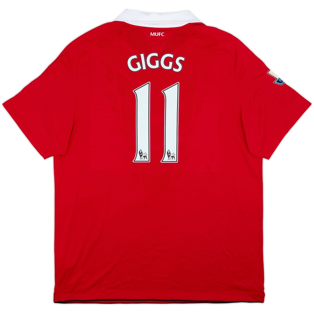 2010-11 Manchester United Home Shirt Giggs #11 - 7/10 - (XL)