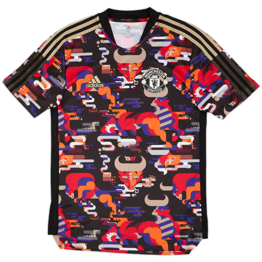 2021-22 Manchester United adidas Chinese New Year Training Shirt - 10/10 - (S)