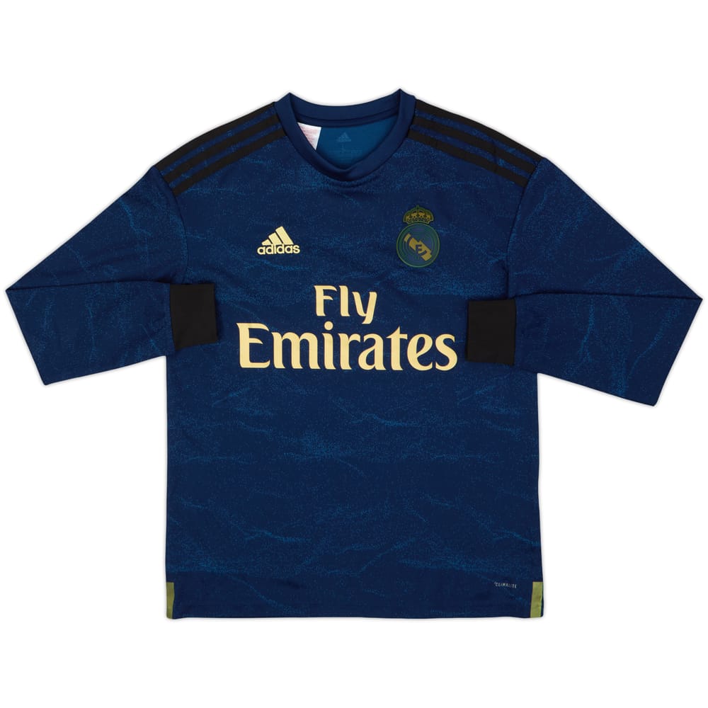 2019-20 Real Madrid Away L/S Shirt - 6/10 - (13-14 Years)