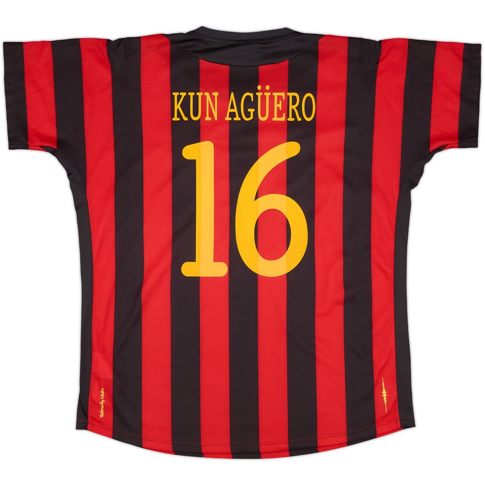 2011-12 Manchester City Away Shirt Kun Aguero #16 - 9/10 - (XL)
