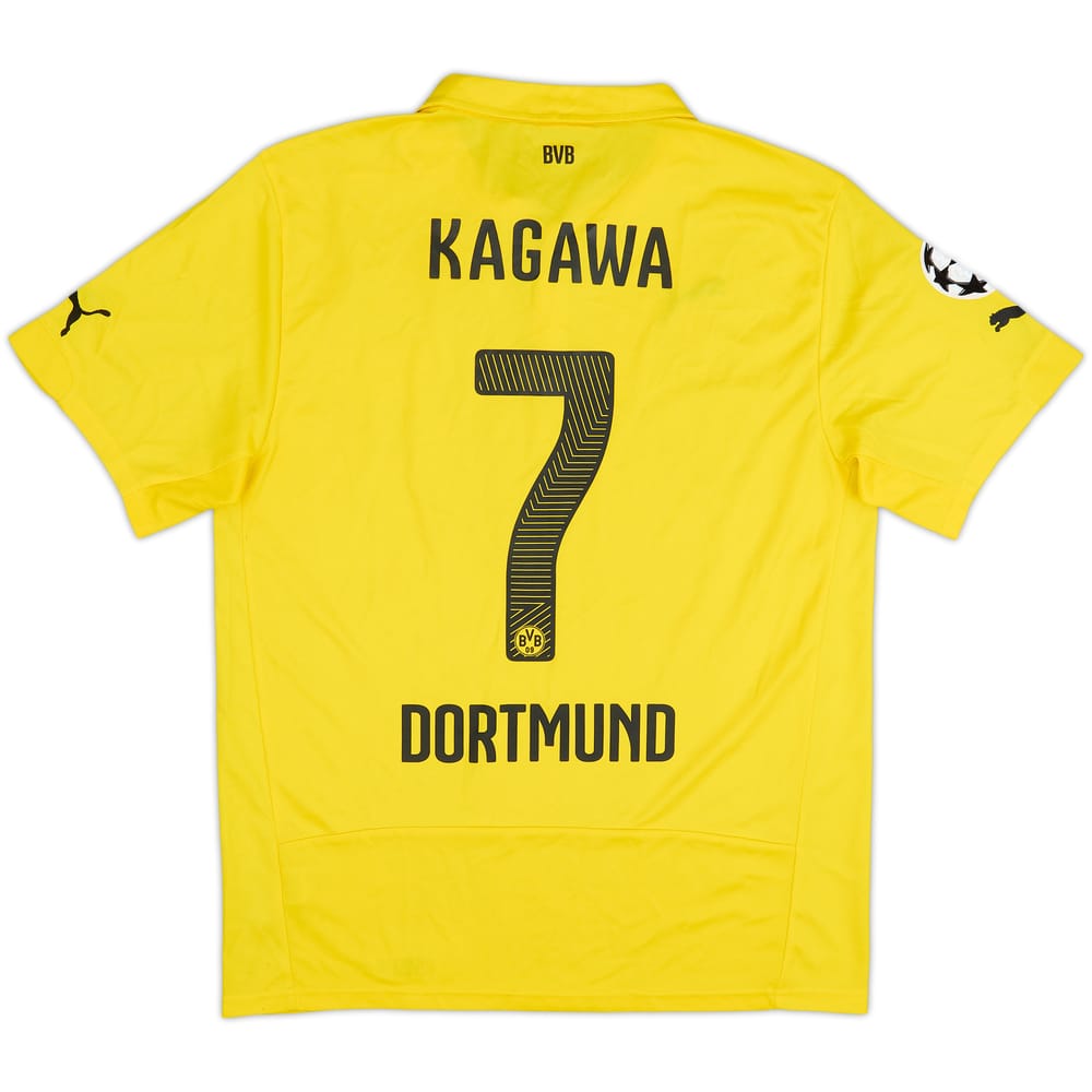2014-15 Borussia Dortmund CL Home Shirt Kagawa #7 - 8/10 - (L)