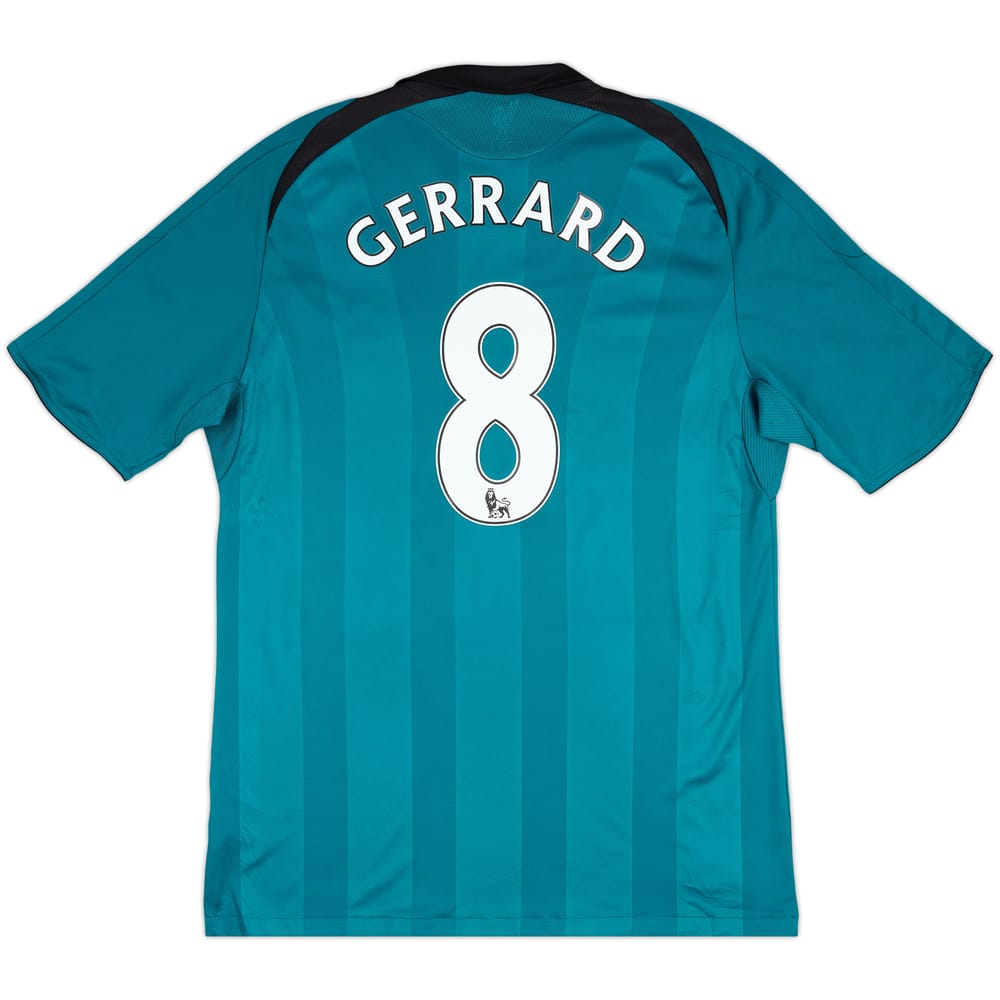 2008-09 Liverpool Third Shirt Gerrard #8 - 6/10 - (L)