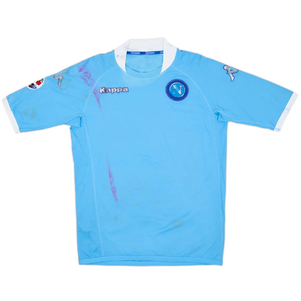 2005-06 Napoli Match Issue Home Shirt #18