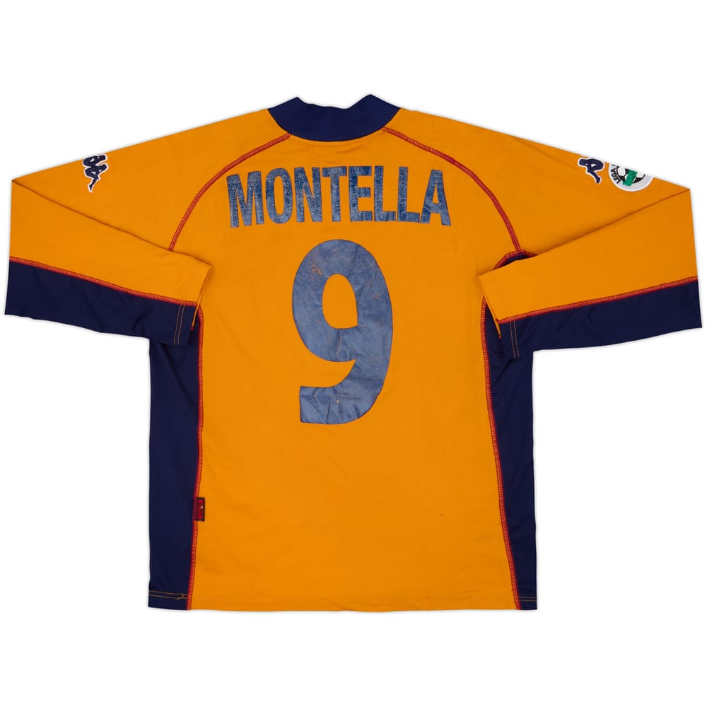 Camiseta de la cuarta equipación Versión jugador L/S del Roma 2001-02 Montella #9