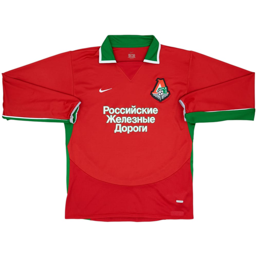 2004-05 Lokomotiv Moscow Home L/S Shirt - 8/10 - (L)