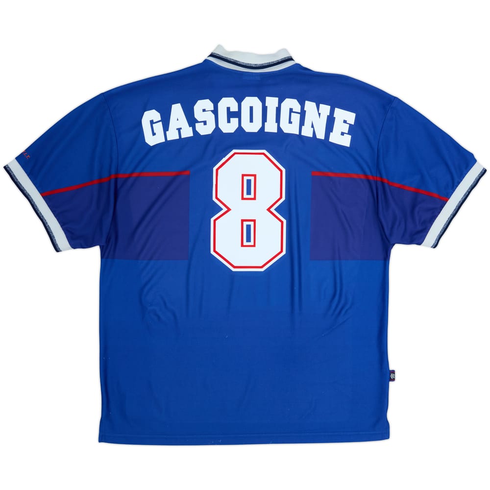 1997-99 Rangers Home Shirt Gascoigne #8 - 5/10 - (XXL)