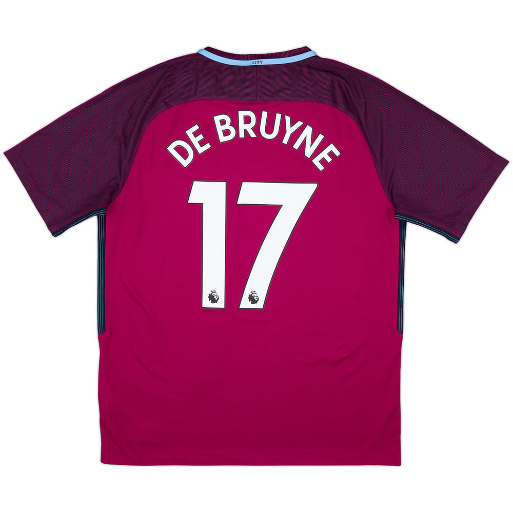 2017-18 Manchester City Away Shirt De Bruyne #17 - 9/10 - (L)