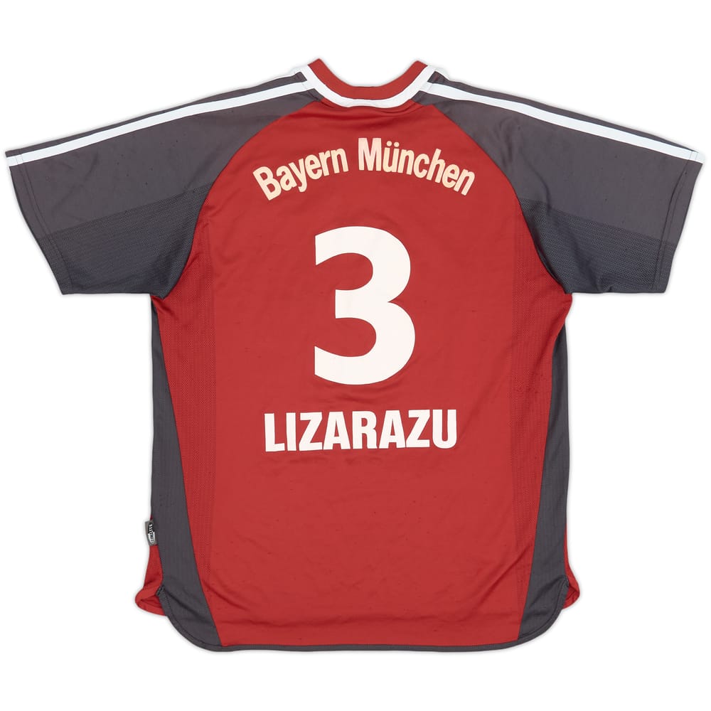 2001-02 Bayern Munich Home Shirt Lizarazu #3 - 5/10 - (Y)