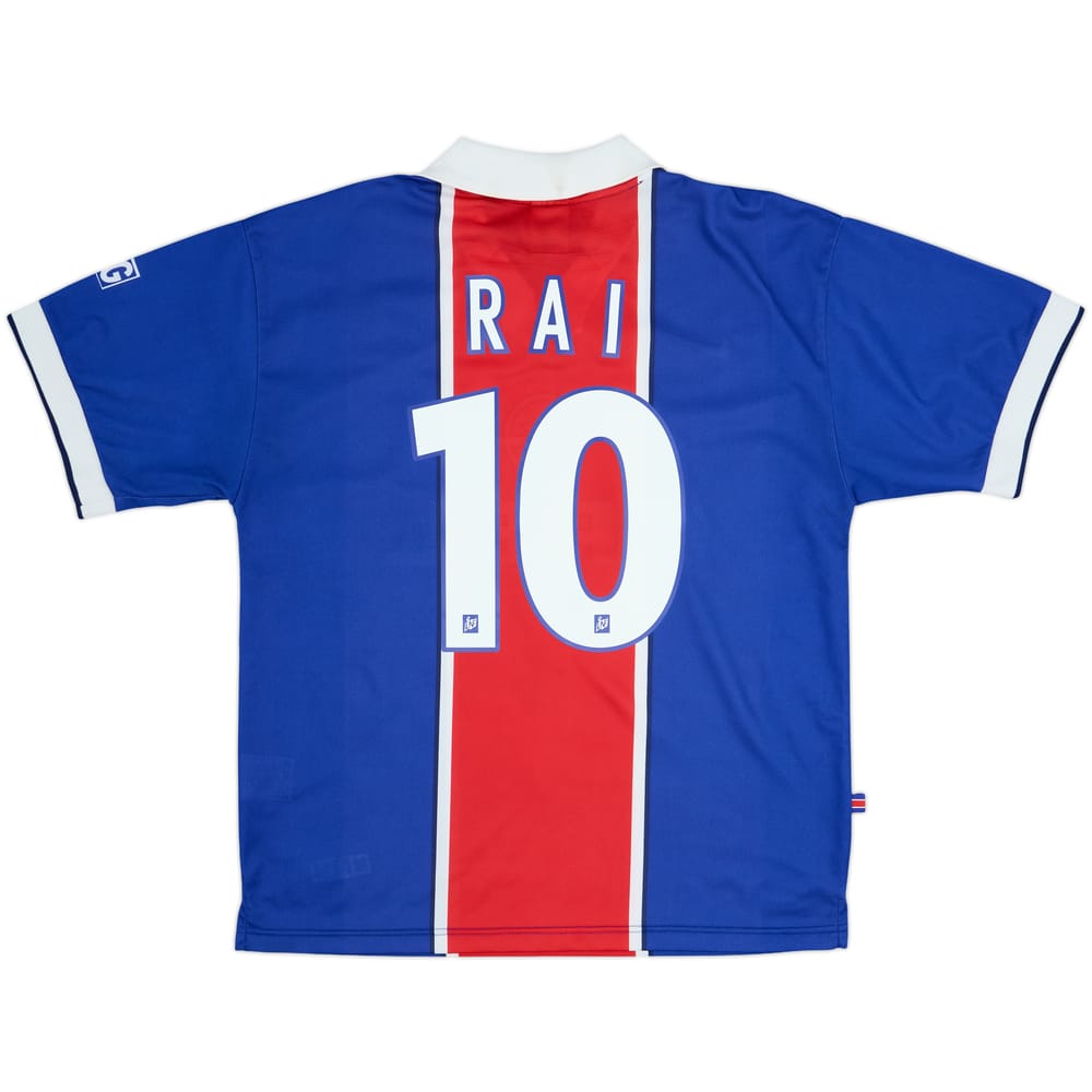1997-98 Paris Saint-Germain Home Shirt Rai #10 - 5/10 - (L)