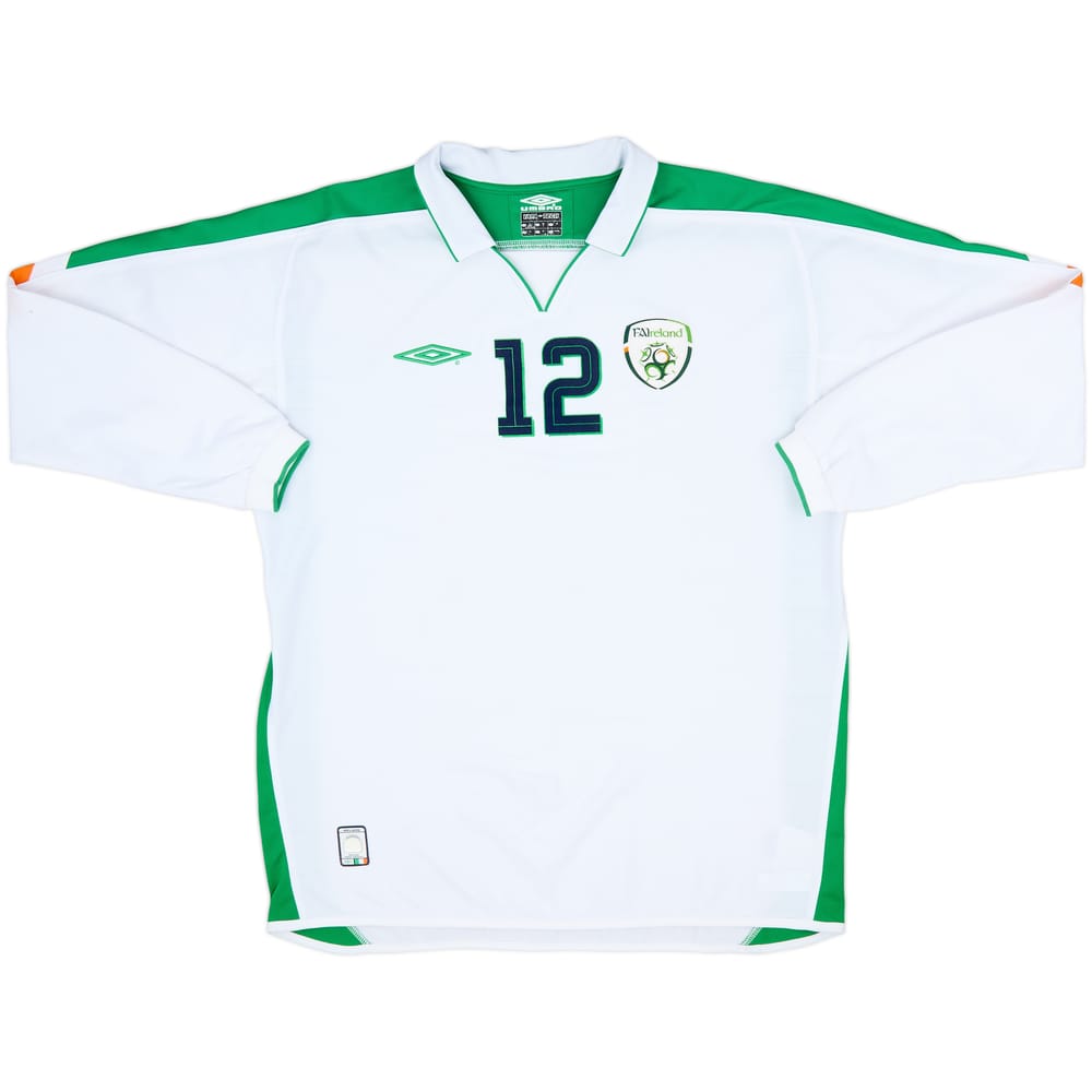2003-05 Ireland Youth Match Issue Away L/S Shirt #12