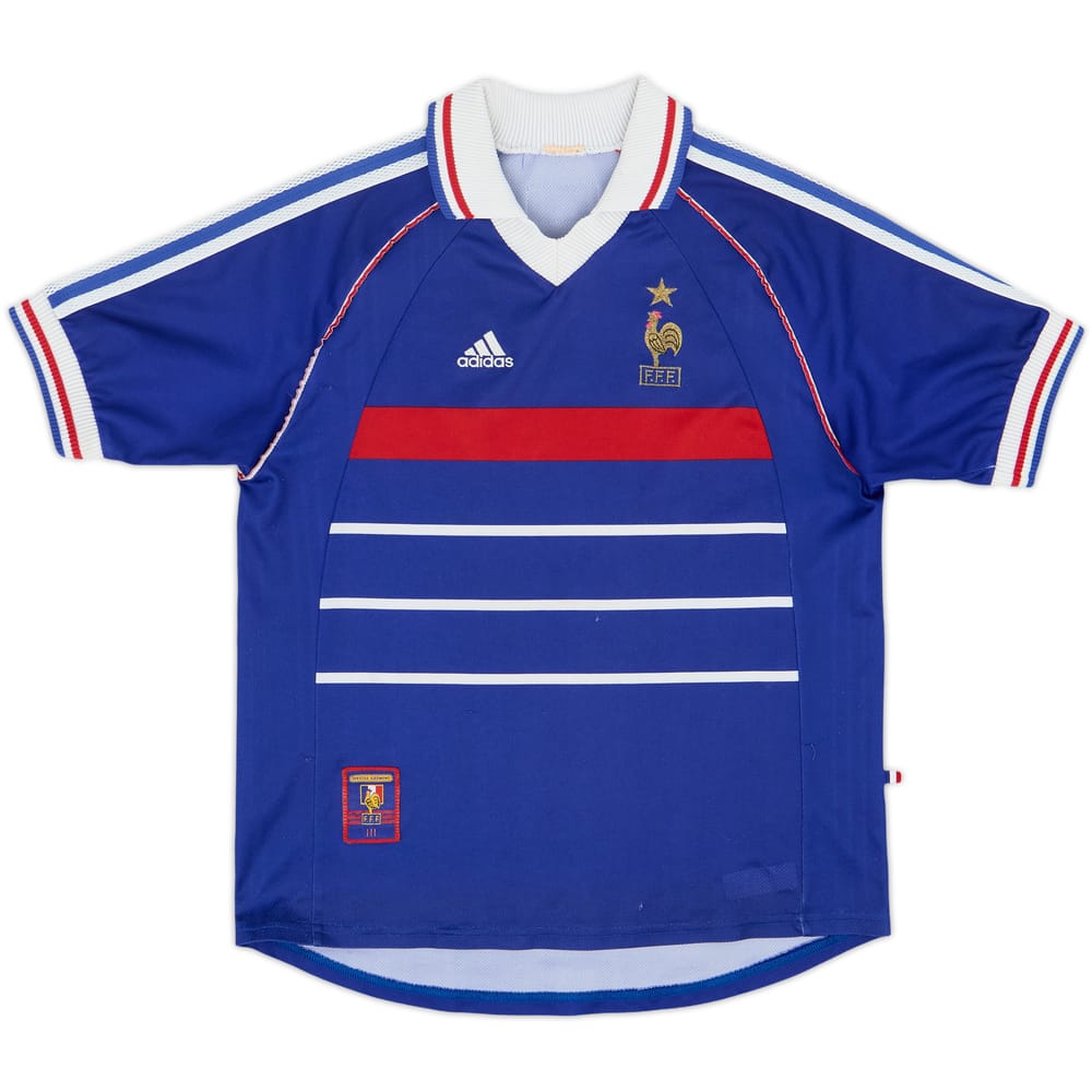 1998-00 Francia Camiseta Local - 8/10 - (XL.Boys)