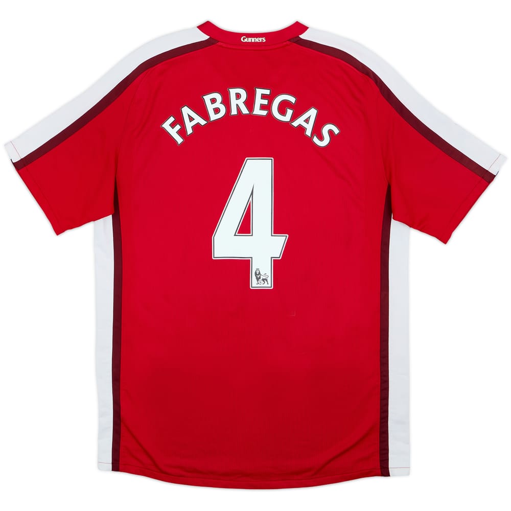 2008-10 Arsenal Home Shirt Fabregas #4 - 6/10 - (L)