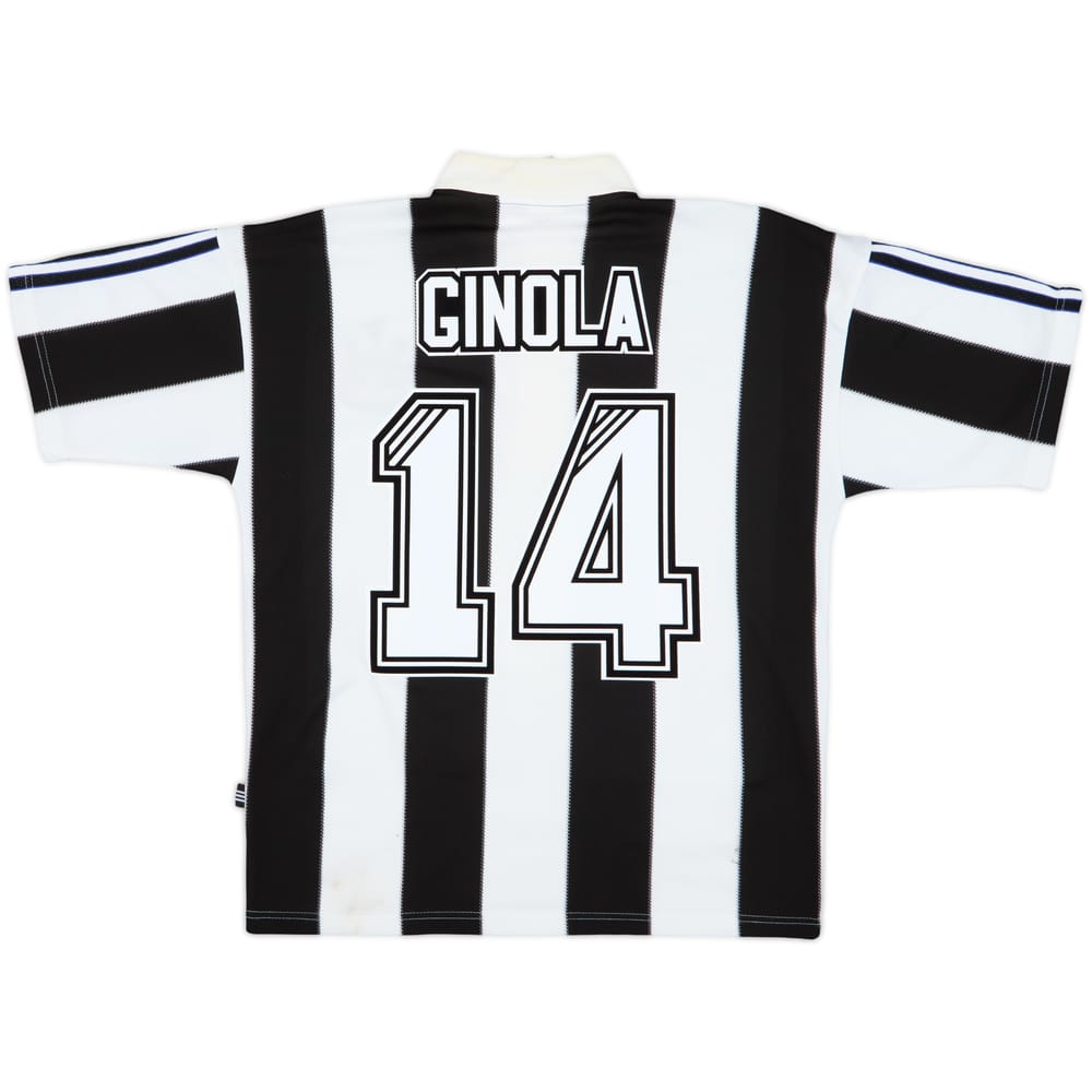 1995-97 Newcastle Home Shirt Ginola #14 - 7/10 - (S)