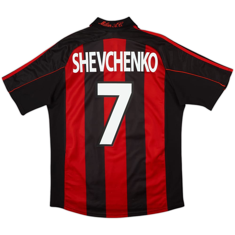 Camiseta de local del AC Milan 2000-02 Shevchenko #7 - 8/10 - (M)