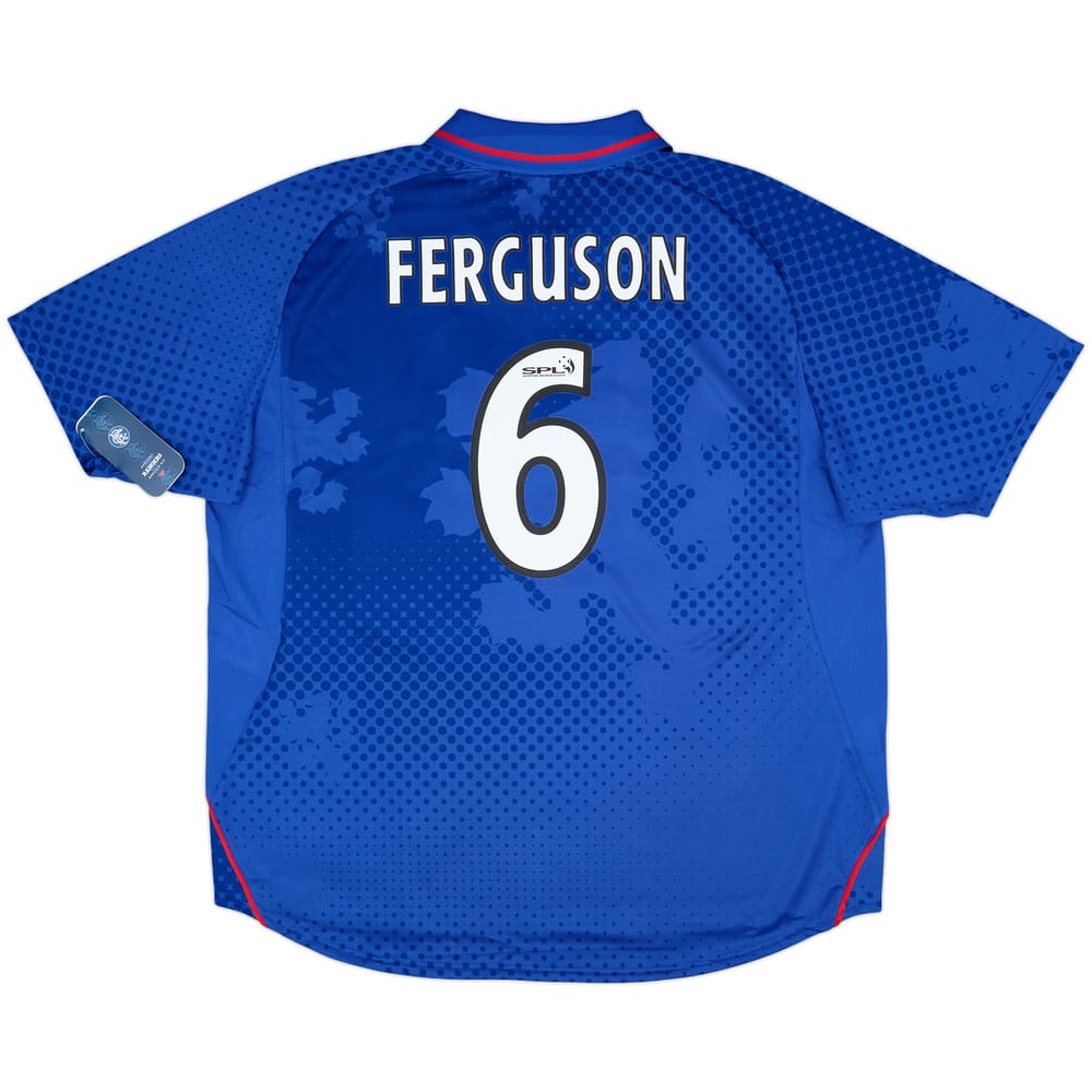 2002-03 Rangers Home Shirt Ferguson #6 (XXL)