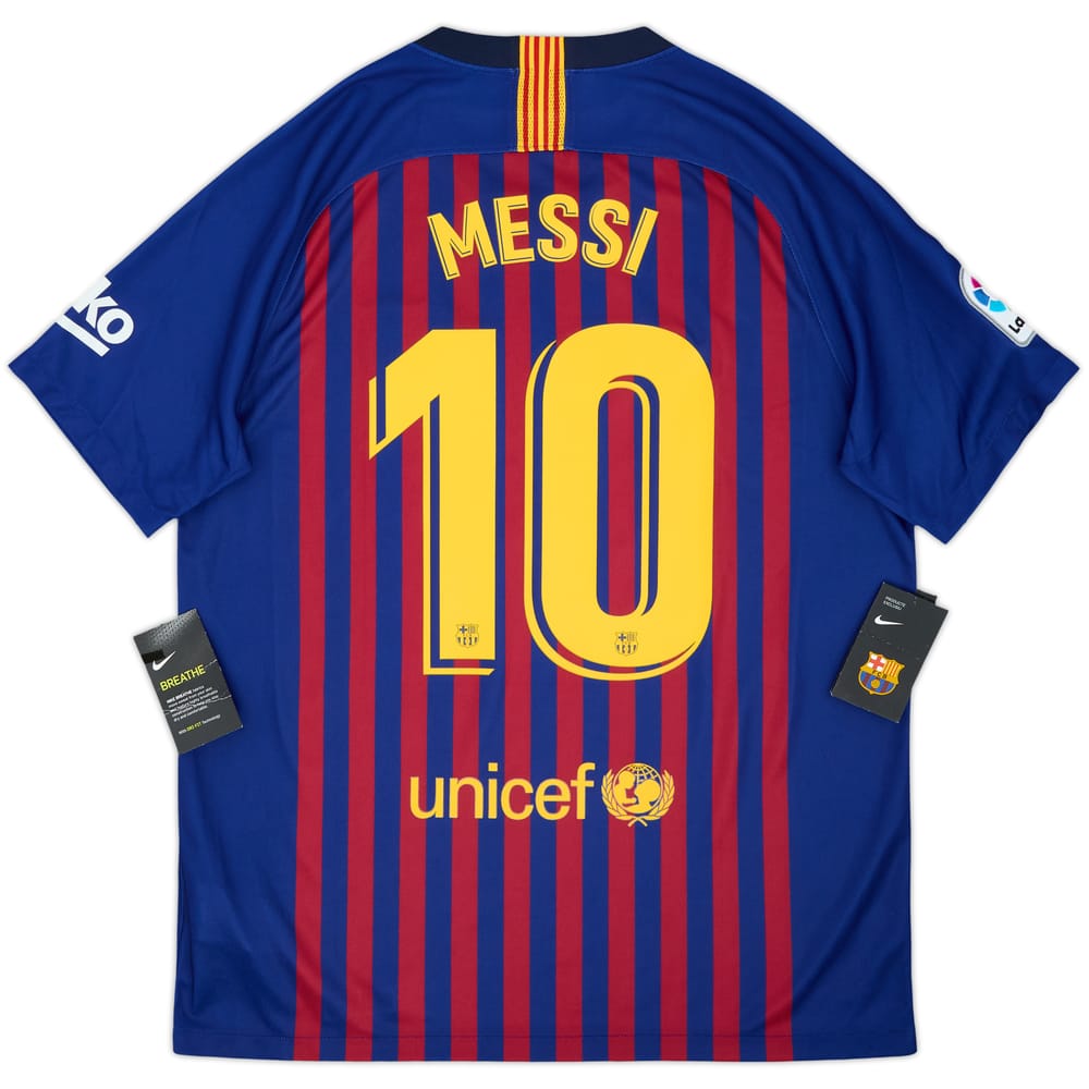 2018-19 Barcelona Home Shirt Messi #10 (L)