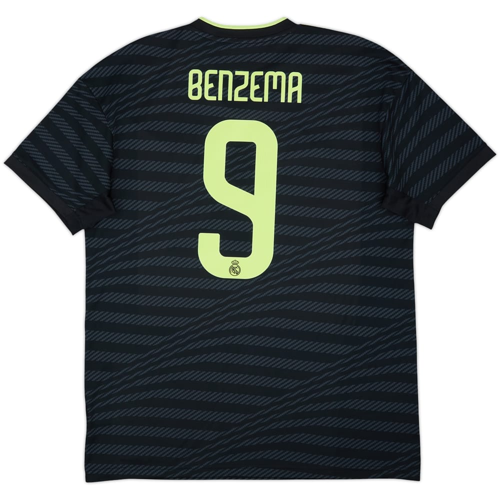 2022-23 Real Madrid Third Shirt Benzema #9 - 8/10 - (L)