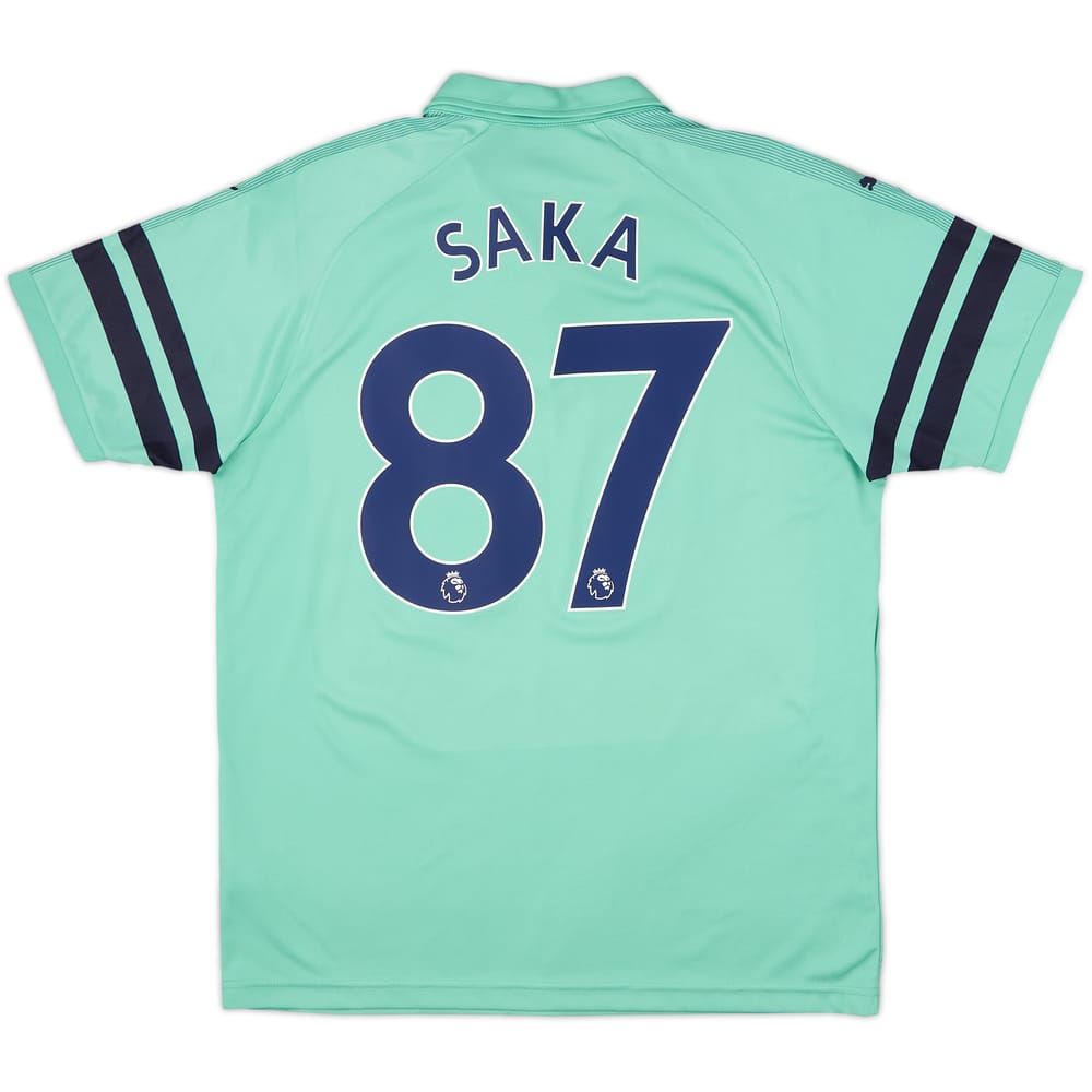 2018-19 Arsenal Third Shirt Saka #87 - 9/10 - (L)