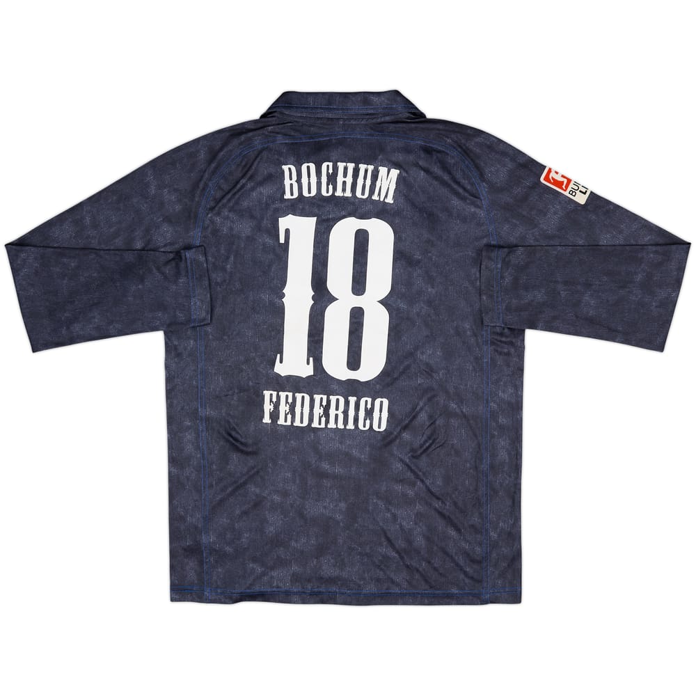 2010-11 VFL Bochum Match Issue Away L/S Shirt Federico #18