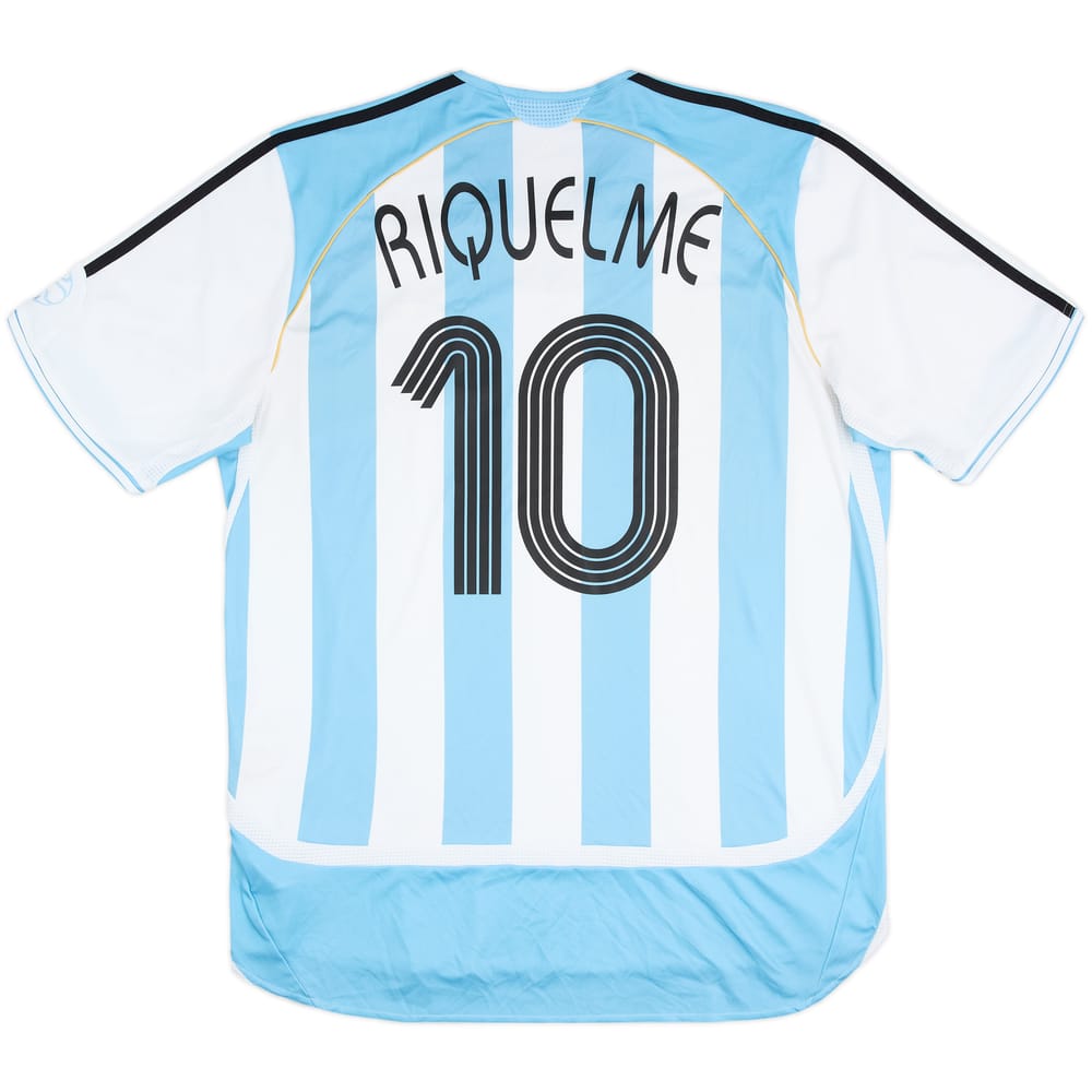 2005-07 Argentina Home Shirt Riquelme #10 - 5/10 - (XL)