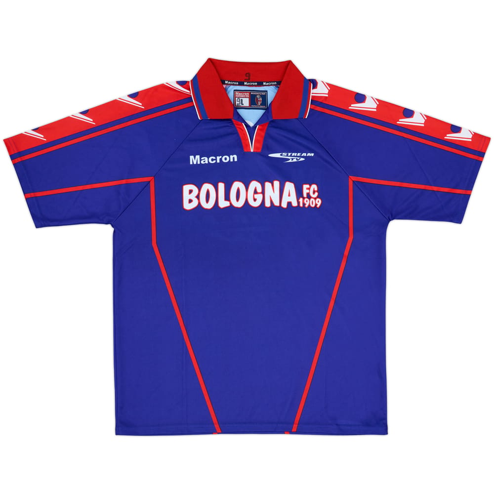 2002-03 Bologna Macron Camiseta de Entrenamiento - 8/10 - (L)