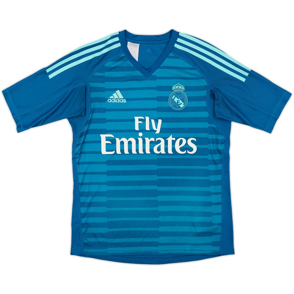2018-19 Real Madrid GK S/S Shirt - 7/10 - (13-14 Years)