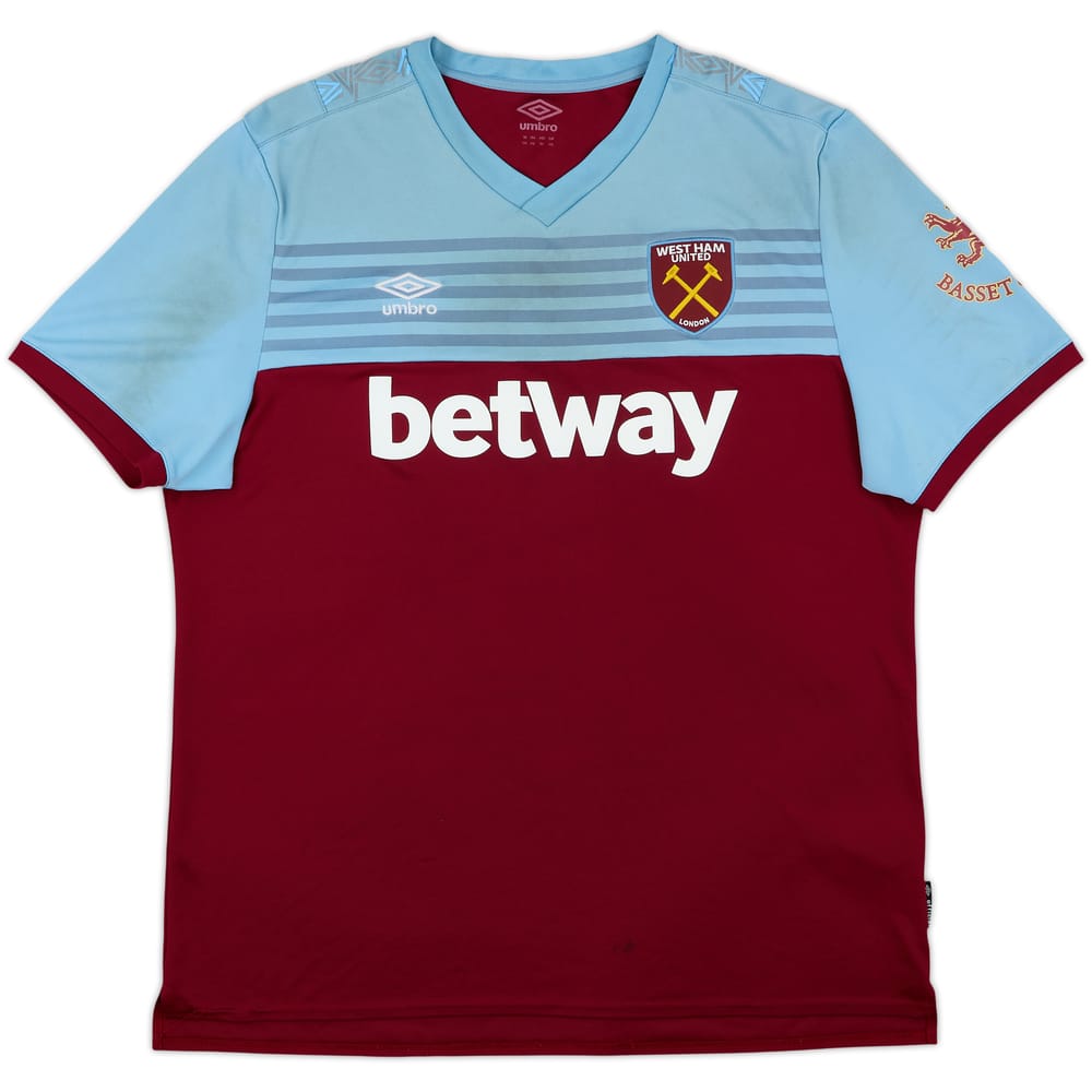 2019-20 West Ham Home Shirt - 4/10 - (XXL)
