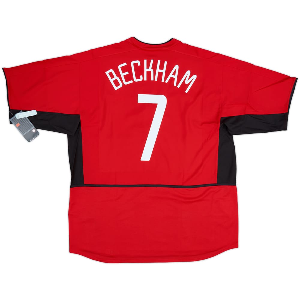 2002-04 Manchester United Home Shirt Beckham #7 (XXL)
