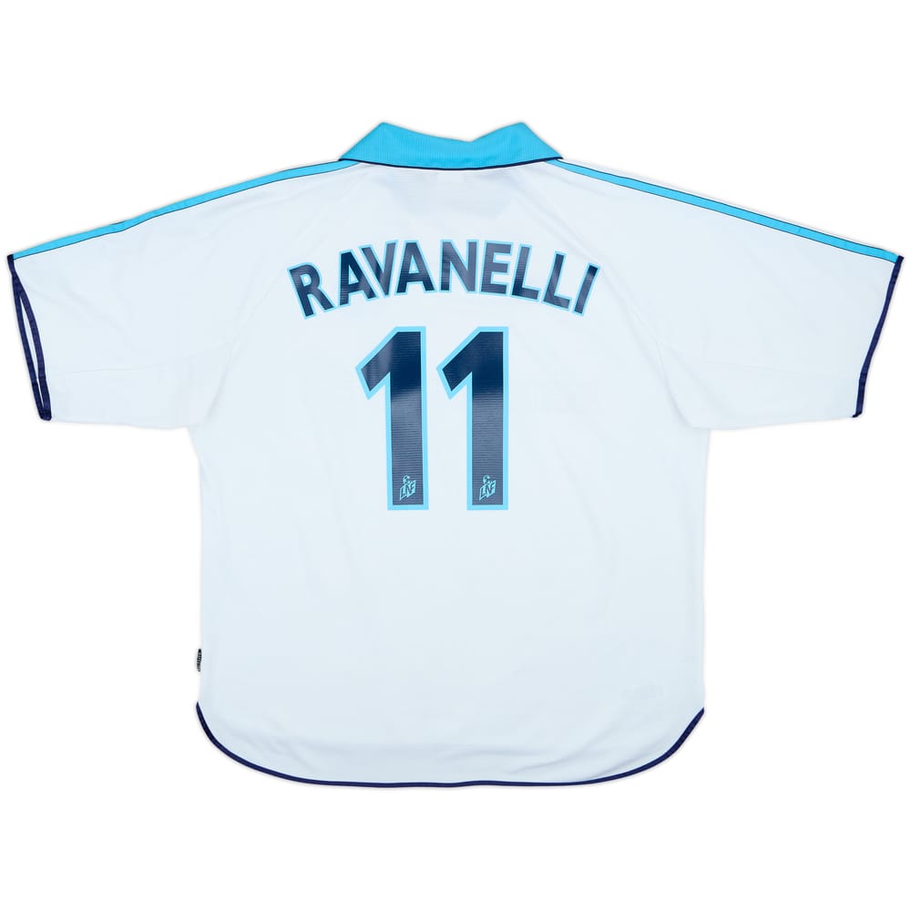 1999-00 Olympique Marseille Home Shirt Ravanelli #11 - 7/10 - (XL)