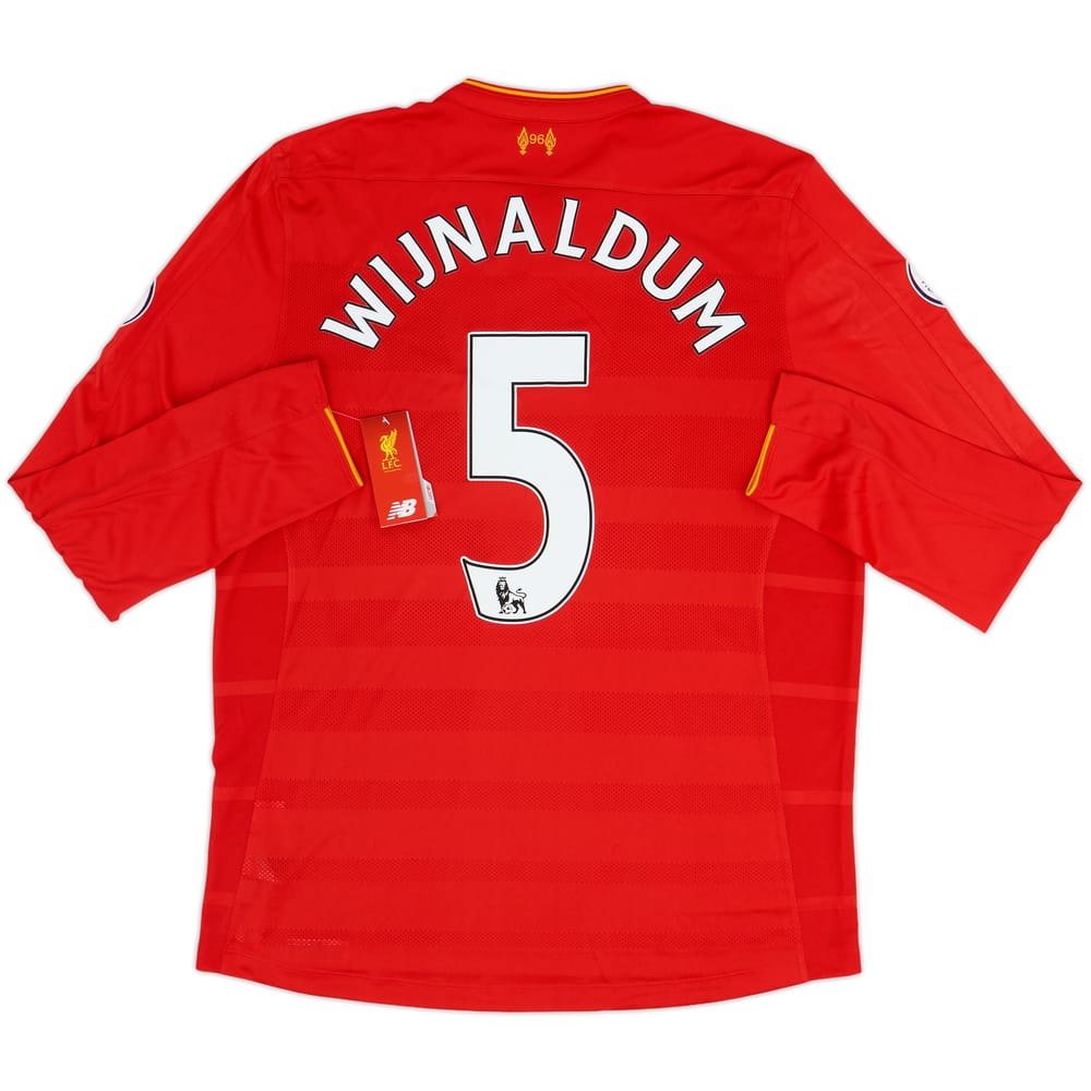 2016-17 Liverpool Home L/S Shirt Wijnaldum #5 (XL)