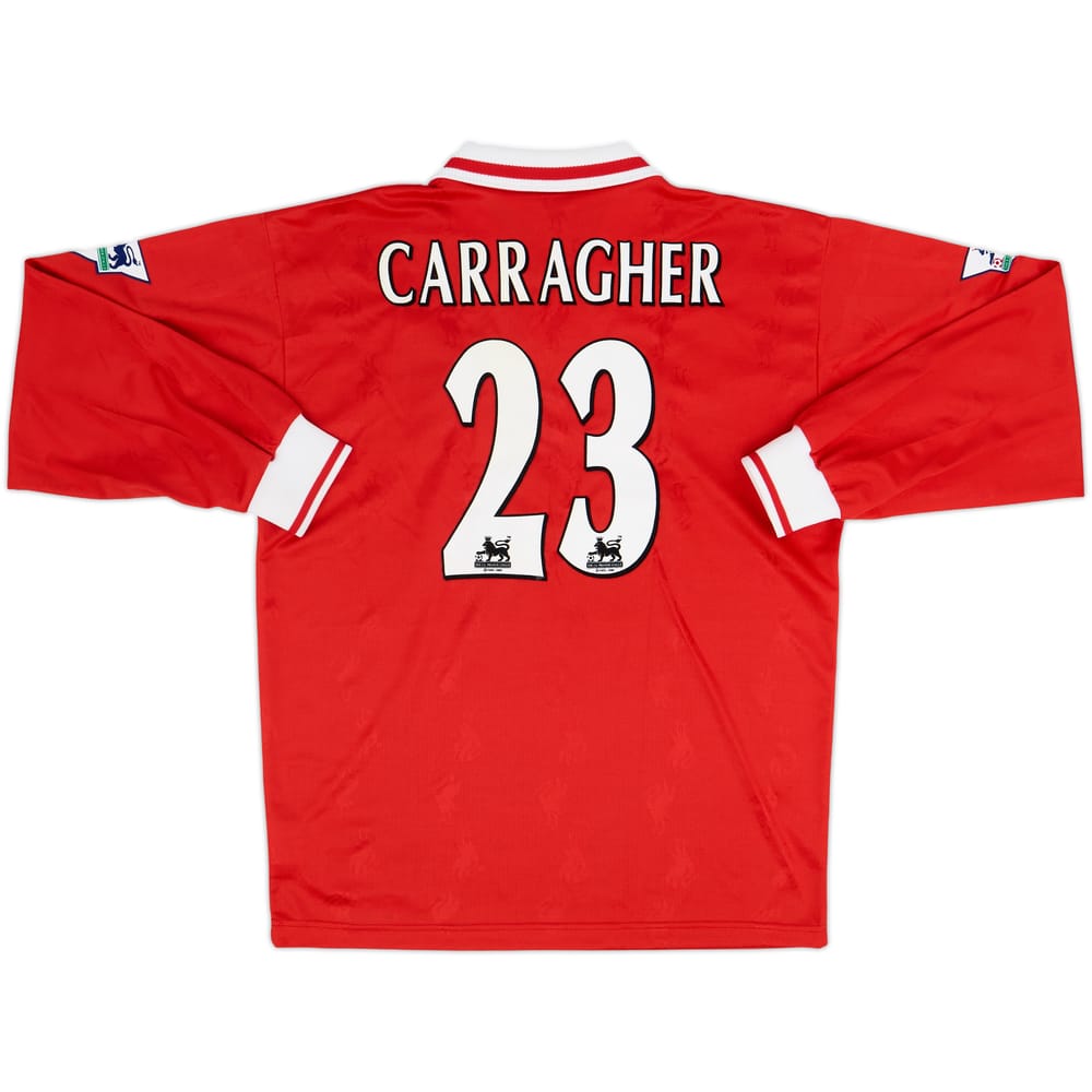 1996-98 Liverpool Home L/S Shirt Carragher #23 - 10/10 - (M)