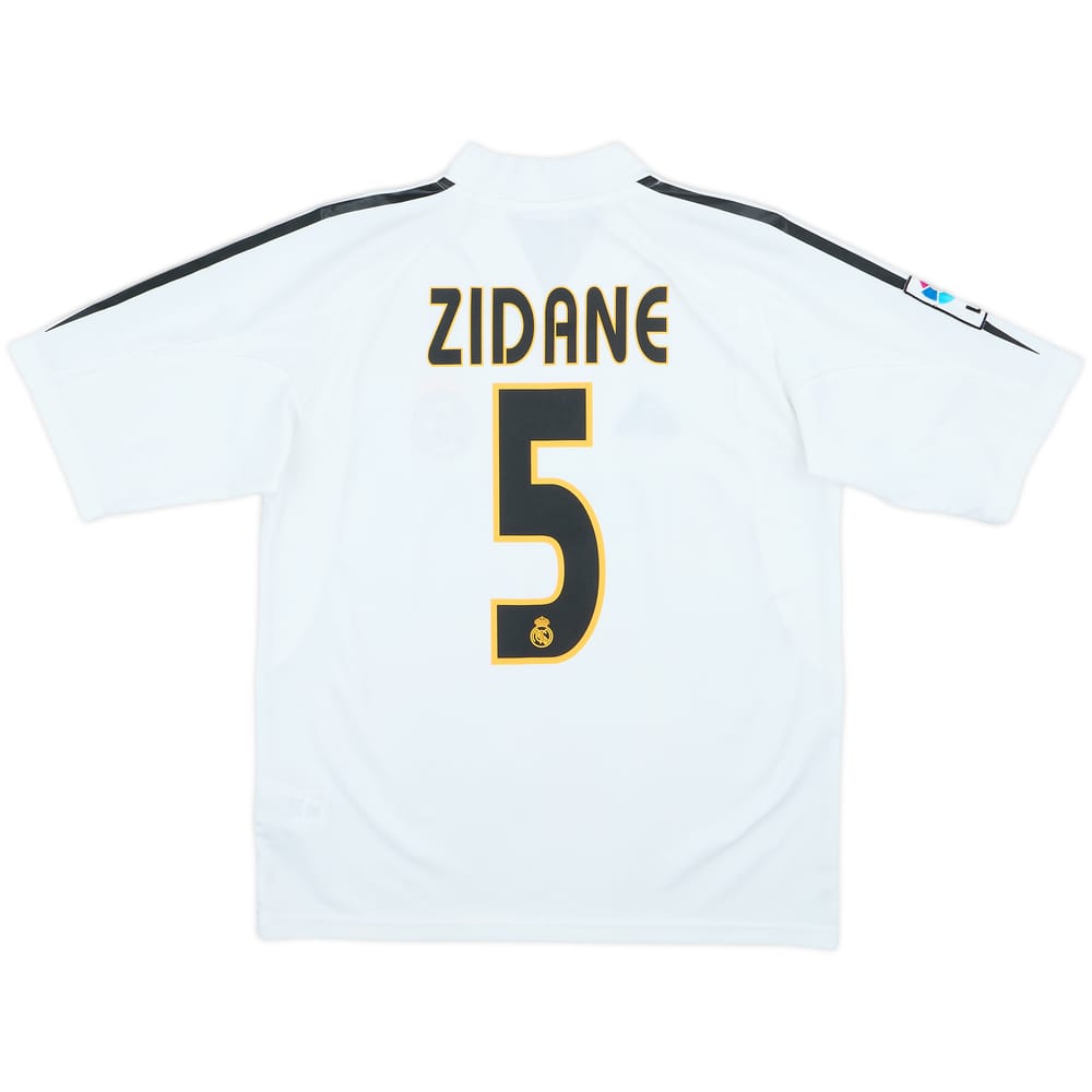 2004-05 Real Madrid Home Shirt Zidane #5 - 9/10 - (L.Boys)
